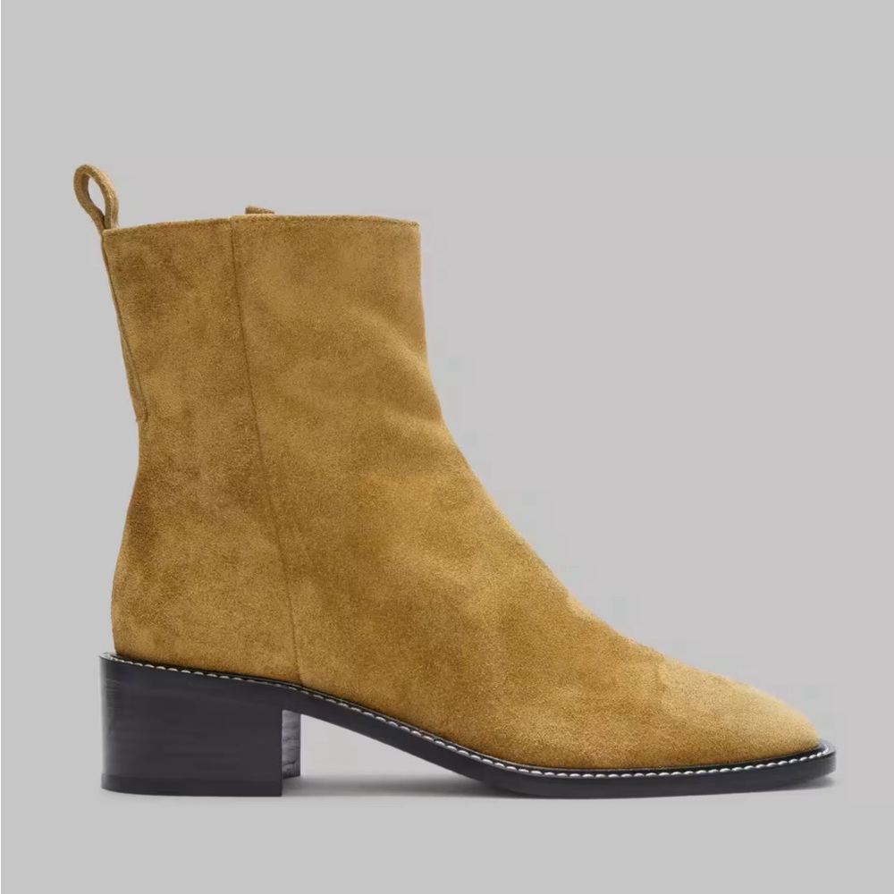 Everlane City Boot in Toasted Almond Suede Size 6